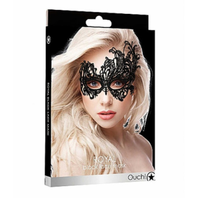 Кружевная маска Royal Black Lace Mask Hustler.kz Кружевная маска Royal Black Lace Mask от sex shop Hustler
