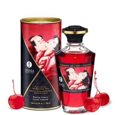 Пылающая вишня - интимное массажное масло Shunga (афродизиак) от sex shop Hustler