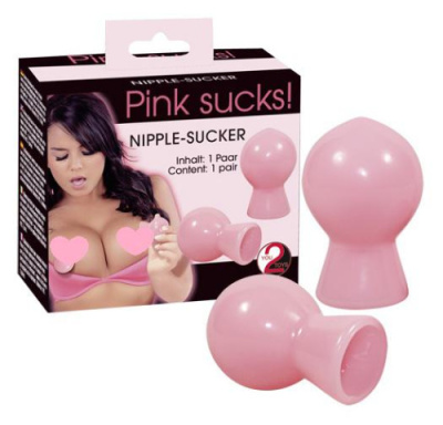 Помпа для сосков Pink Nipple Suckers от sex shop Hustler