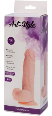 Фаллос на присоске ART-Style №28 Hustler.kz Фаллос на присоске ART-Style №28 от sex shop Hustler