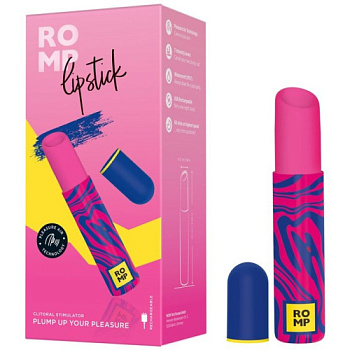 Стимулятор клитора Lipstick ROMP (перезаряжаемый, 7 режимов) от sex shop Hustler