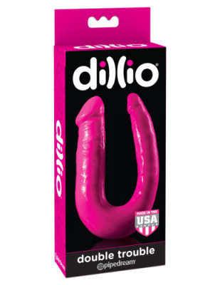 Двойной дилдо Dillio Double Trouble от sex shop Hustler