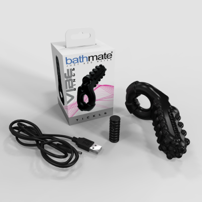 Bathmate Vibe Ring Tickle - эрекционное кольцо с вибрацией (перезаряжаемое) от sex shop Hustler