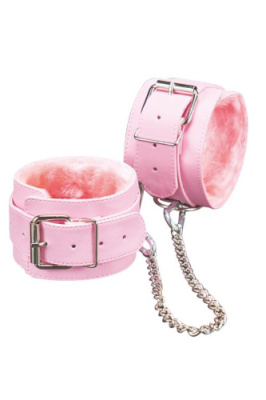 Оковы розовые с мехом от sex shop Hustler