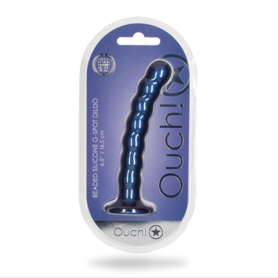 Рельефный силиконовый Beaded Dildo G-Spot, 16,5 см от sex shop Hustler