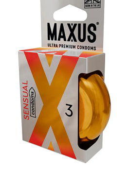 Презервативы MAXUS гладкие анатомические Sensual X-Edition от sex shop Hustler