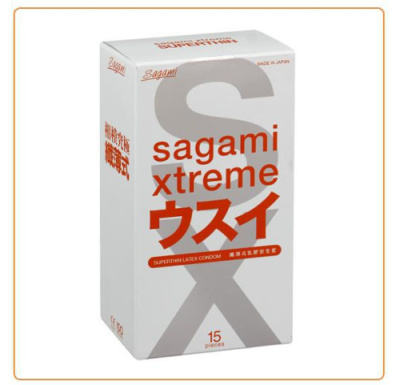 Ультратонкие презервативы Sagami Xtreme от sex shop Hustler