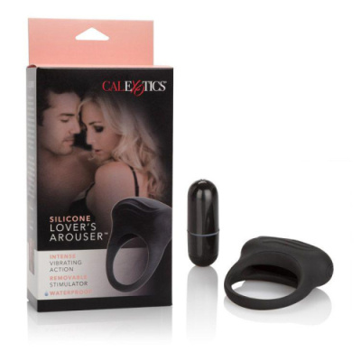 Эрекционное кольцо с вибрацией Silicone Lover’s Arouser от sex shop Hustler