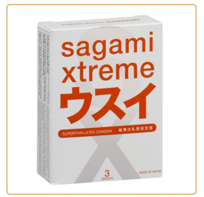 Ультратонкие японские презервативы Sagami Xtreme от sex shop Hustler