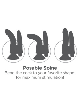 Двойной вибратор King Cock Double Penetrator от sex shop Hustler фото-6