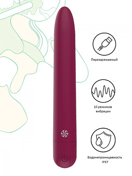 Классический перезаряжаемый вибратор Take it easy Haze от sex shop Hustler