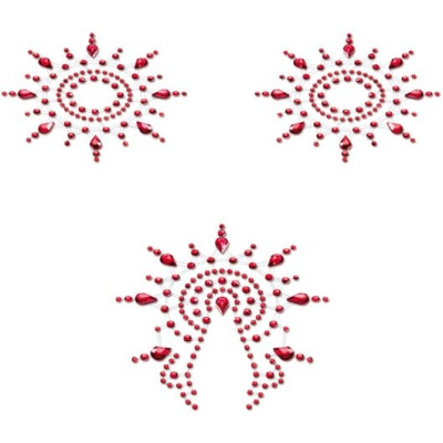 Набор многоразовых стикеров для украшения тела Gloria, 3 шт. от sex shop Hustler