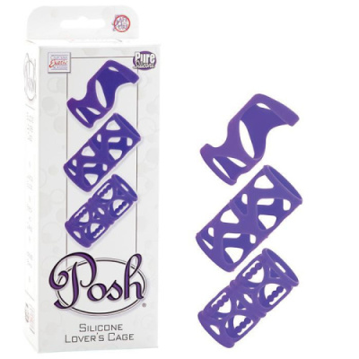 Насадки на пенис Lover’s cage Posh из силикона от sex shop Hustler