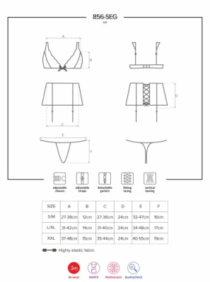 Сексуальное кружевное белье 856-SEG-1 от sex shop Hustler фото-1