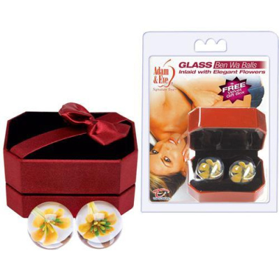 Вагинальные шарики-тренажеры Ben Wa Pleasure Balls от sex shop Hustler