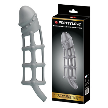 Насадка на пенис в виде клетки от sex shop Hustler