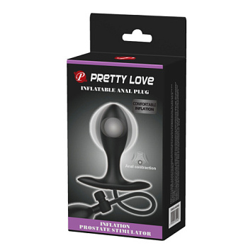 Надувная пробка со смещенным центром тяжести Inflatable anal plug от sex shop Hustler
