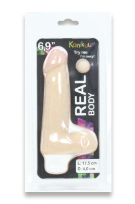 Реалистичный фаллоимитатор насадка для страпона 6,9 дюймов Kanikule от sex shop Hustler