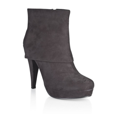 Ботильоны женские черные из замши от sex shop Hustler