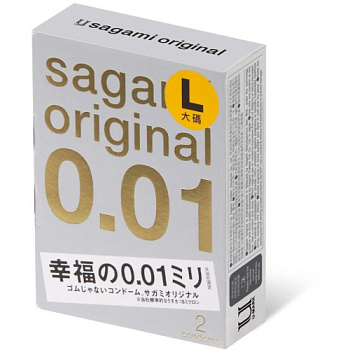 Самые тонкие презервативы - SAGAMI Original 0.01 (размер Large) от sex shop Hustler