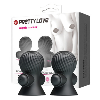 Помпы на соски с вибрацией Love Nipple Sucker (перезаряжаемые) от sex shop Hustler