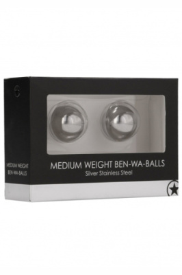 Женские шарики металлические Medium Weight Ben-Wa-Balls от sex shop Hustler