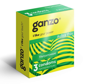 Презервативы Ganzo Ultra thin от sex shop Hustler