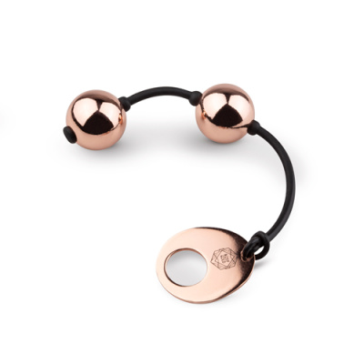 Металлические шарики Rosy Gold - Nouveau Ben Wa Balls от sex shop Hustler фото-2