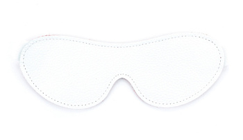 Белая кожаная маска от sex shop Hustler