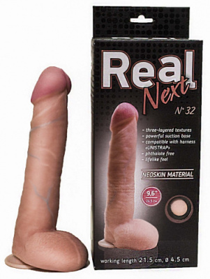 Длинный дилдо REAL Next №32 - 9,6" дюймов от sex shop Hustler