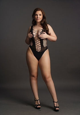 Боди из крупной сетки Contrast Fence Net Teddy от sex shop Hustler