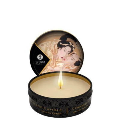 Ароматическая свеча и массажное масло – 2 в 1 – Ванильный фетиш, 30 мл от sex shop Hustler