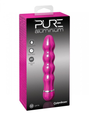 Вибратор Pink medium - рельефный розовый от sex shop Hustler