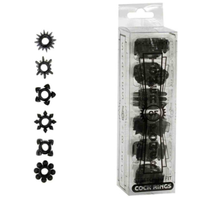 Черная башня эрекционных колец TOWER of POWER от sex shop Hustler