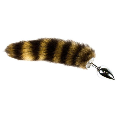 Анальная пробка с хвостом (Silver Small) от sex shop Hustler