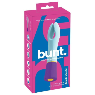 Универсальный вибратор Bunt с двумя моторами от sex shop Hustler