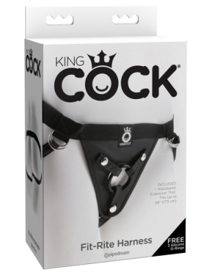 Трусики для страпона с креплением в виде кольца - King Cock, Fit-Rite Harness от sex shop Hustler