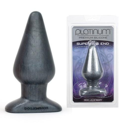 Большая пробка Platinum silicone Super Big End от sex shop Hustler