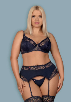 Темно-синий роскошный комплект белья Drimera от sex shop Hustler