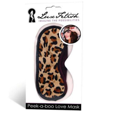 Маска леопардовая на глаза Peek-A-Boo Love Mask от sex shop Hustler