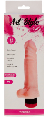 Вибратор из киберкожи ART-Style №8 от sex shop Hustler