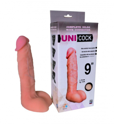 Насадка для страпона UNICOCK 9 дюймов от sex shop Hustler