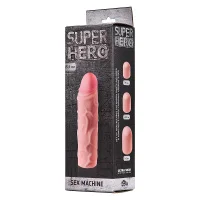 Насадка для увеличения члена SUPER HERO Sex Machine от sex shop Hustler