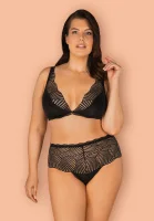 Женский комплект с кружевом Klarita (лиф и шортики) от sex shop Hustler