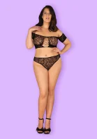 Эротический топ и трусики из сетки Inessita от sex shop Hustler