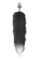 Металлическая анальная пробка с хвостом Diamond Starlit (Large) от sex shop Hustler