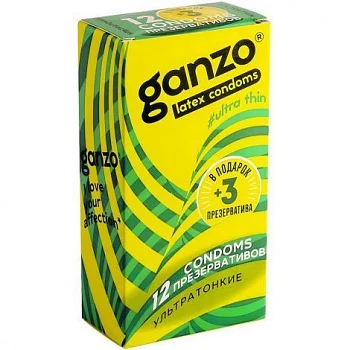 Презервативы Ganzo Ultra thin от sex shop Hustler
